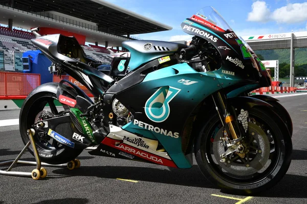 Mugello Olaszország Június Részlet Yamaha Petronas Team Rider Franco Morbidelli — Stock Fotó