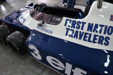 6 Mayıs 2018: İtalya 'daki Imola Pisti' nde Minardi Tarihi Günü 'nde F1 Tyrrell P34 eski Ronnie Peterson.