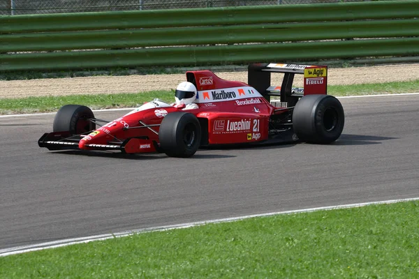 Maio 2018 Corrida Desconhecida Com Histórica Fórmula 1990 Scuderia Italia — Fotografia de Stock