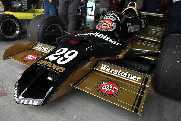 Травня 2018 Історична 1979 Formula Arrows A1B Riccardo Patrese Minardi — стокове фото