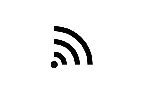 Logotipo Wifi Sem Fio Isolado Branco — Fotografia de Stock