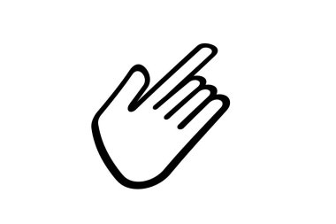 El imleci beyaz üzerine izole edildi