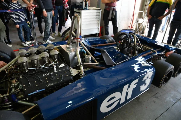 Imola Aprile 2019 Dettaglio Storico 1976 Tyrrell P34 Ronnie Peterson — Foto Stock