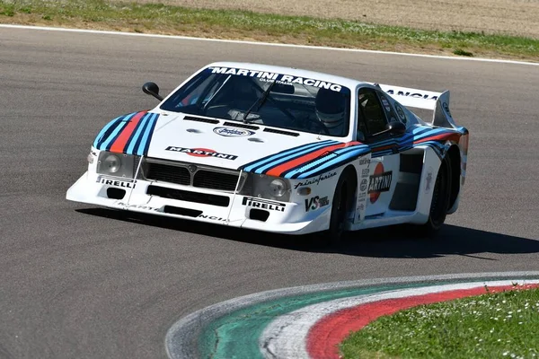 Imola April 2019 Emanuele Pirro Drive Lancia Martini Beta Montecarlo — 스톡 사진