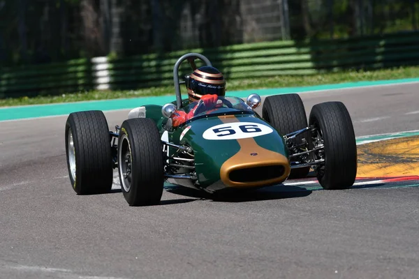 Imola 2019 Április Történelmi Lotus Formula Akció Közben Minardi Történelmi — Stock Fotó