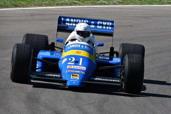 Imola April 2019 Historischer Osella Alfa Romeo 1987 Alex Caffi — Stockfoto