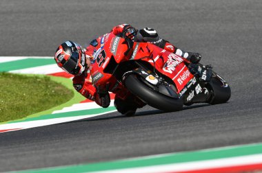 Mugello - İtalya, 1 Haziran: İtalyan Ducati Takımı binicisi Danilo Petrucci Haziran 2019'da İtalya'da Motogp'nin İtalya Gp'sinde 2019'da