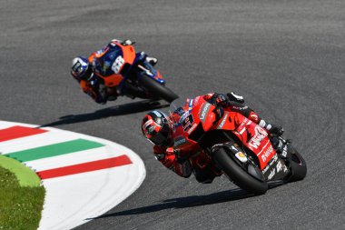 Mugello - İtalya, 1 Haziran: İtalyan Ducati Takımı binicisi Danilo Petrucci Haziran 2019'da İtalya'da Motogp'nin İtalya Gp'sinde 2019'da