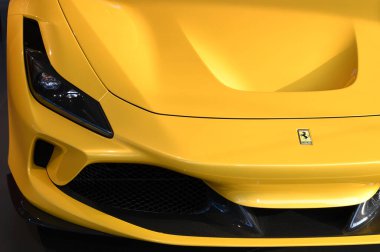 Mugello Pisti, 25 Ekim 2019: Ferrari F8 Spyder İtalya 'daki Mugello Pisti' nde Finali Mondiali Ferrari 2019 sırasında sergilenmektedir. Ferrari S.P.A., İtalyan lüks spor araba üreticisi..