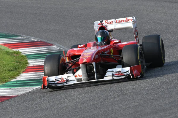 Mugello Circuit Října 2019 Ferrari Model F10 Rok 2010 Akci — Stock fotografie