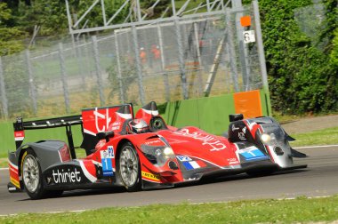 Imola, İtalya 17 Mayıs 2013: Oreca 03 - TDS Racing takımından Nissan, P. THIRIET / M. BECHE, Avrupa Le Mans Serisi - 3 Saat - Imola, İtalya