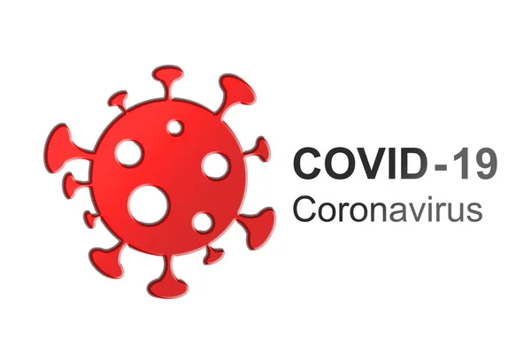 Coronavirus Covid 19病毒符号Covid 艾康科罗纳韦病毒的爆发预防Covid 全球大流行病警报 Covid 19爆发 说明1 — 图库照片