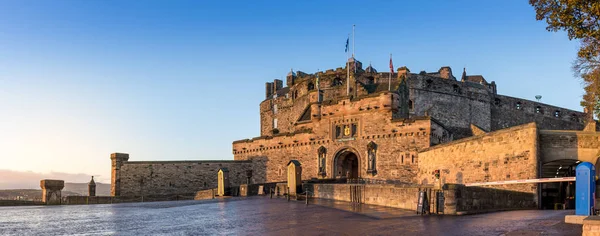 Edinburgh Castle gate panoramic view