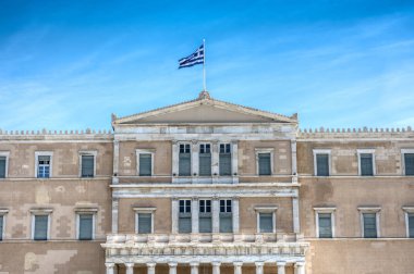 Syntagma meydanında Yunan Parlamento Binası