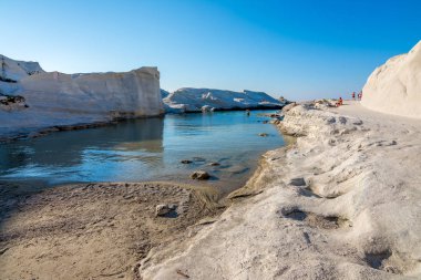 Sarakiniko beach in Milos Island, Greece clipart