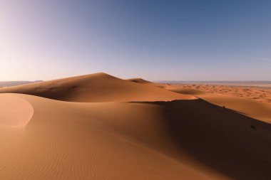 Sahara Erg Chebbi dunes, Merzouga, Morocco clipart