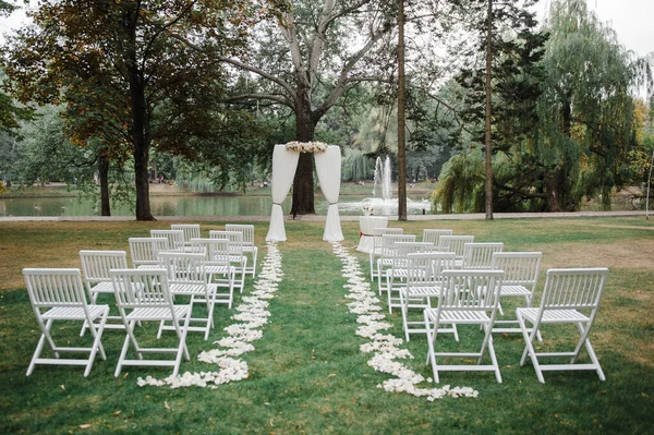 Wedding ceremony, arch. Wedding decor.