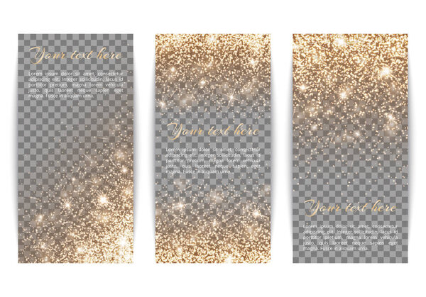 Набор вертикальных баннеров прозрачный фон
