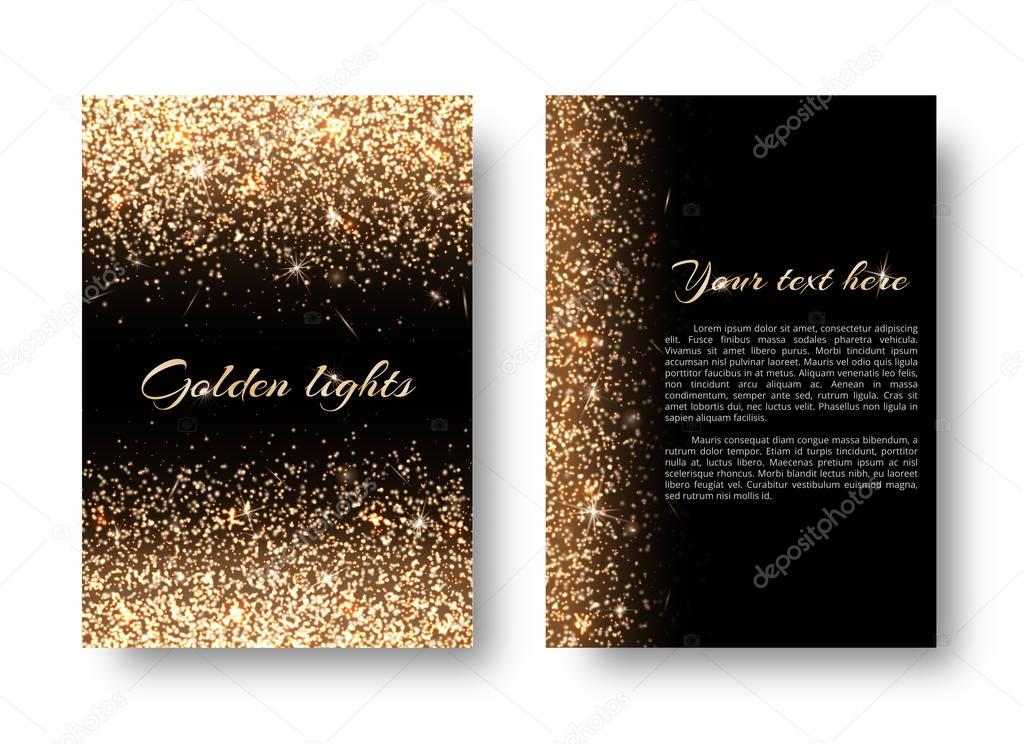 Bling background with glowing lights