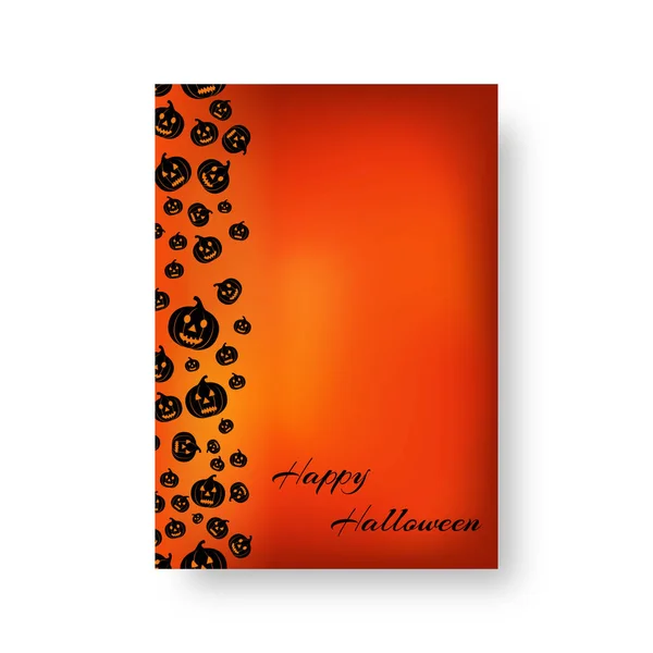 Festive booklet with pumpkins for Halloween — Stock Vector