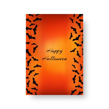 Cadılar Bayramı için yarasalar ile komik arka plan