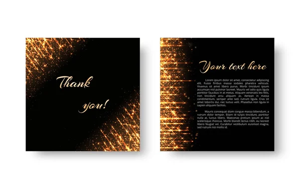 Leaflet with flashes of golden light — Stock Vector