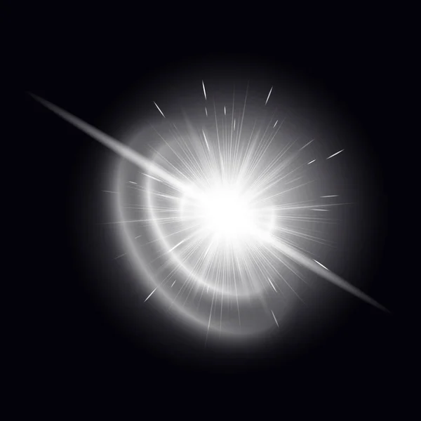 Efek cahaya bintang terang - Stok Vektor