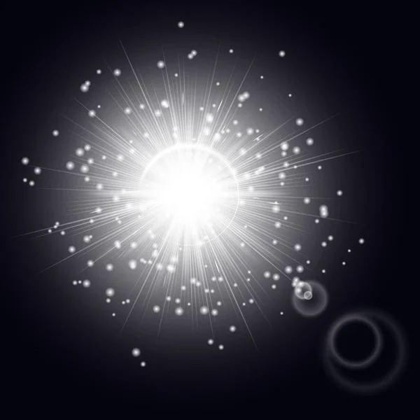 Effetto luce cosmica — Vettoriale Stock