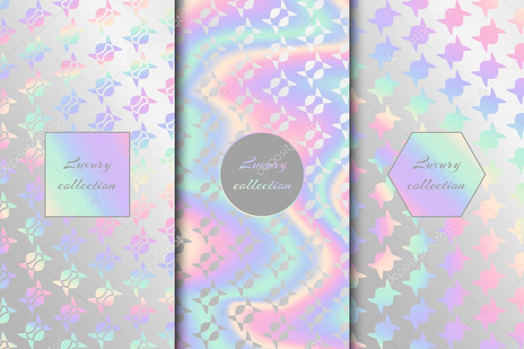 Set of chic backgrounds