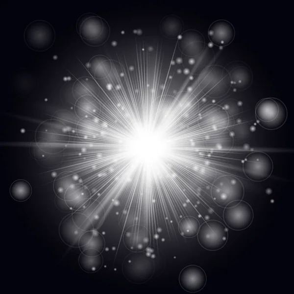 Stjärnan ljuseffekt — Stock vektor