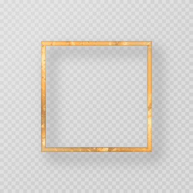 Grunge altın çerçeve gölge