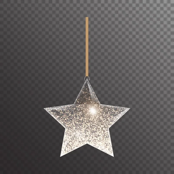 Светящаяся рождественская звезда — стоковый вектор