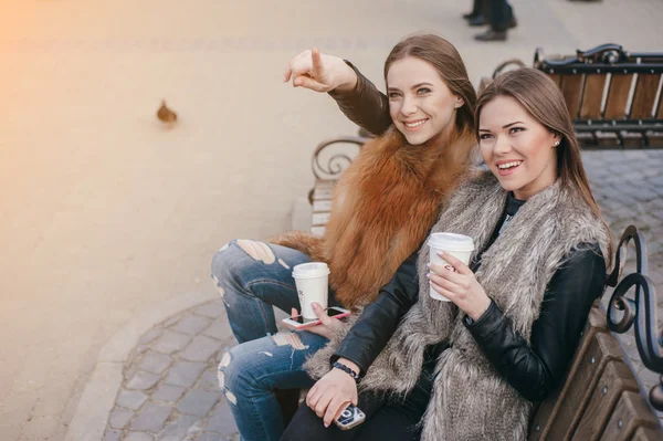 Model herfst in het Park — Stockfoto