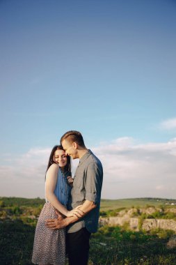 doğa üzerinde çift