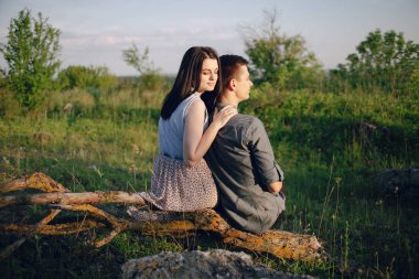 doğa üzerinde çift