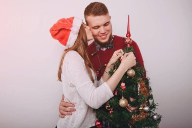 sevgi dolu çift Noel ağacı süsleme