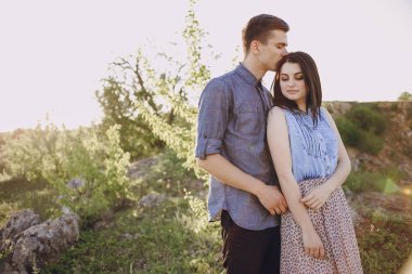 doğa üzerinde çift