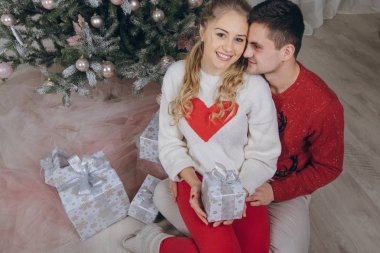 sevgi dolu çift Noel ağacı süsleme