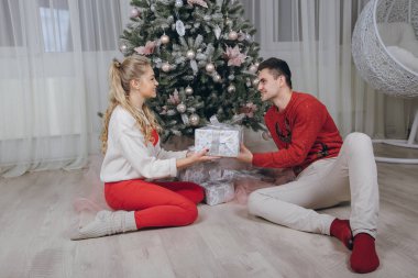 sevgi dolu çift Noel ağacı süsleme