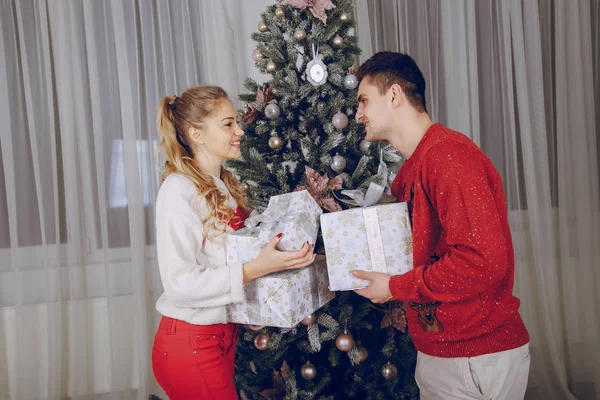 sevgi dolu çift Noel ağacı süsleme