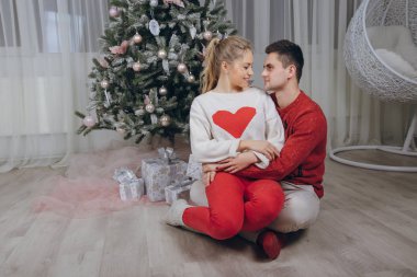 sevgi dolu çift Noel ağacı süsleme