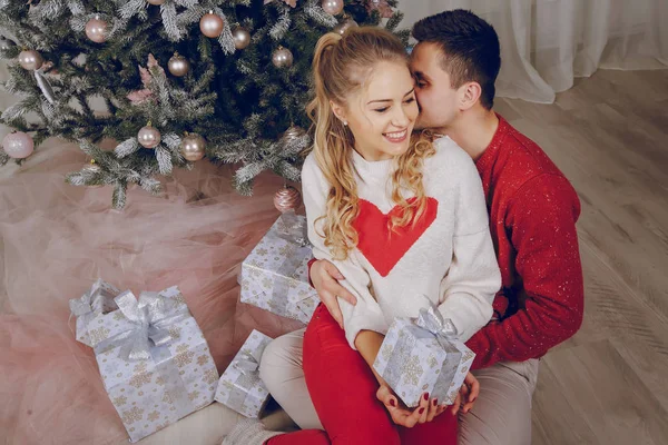 sevgi dolu çift Noel ağacı süsleme