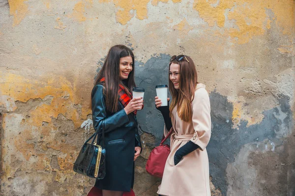 Chicas bonitas en un paseo —  Fotos de Stock