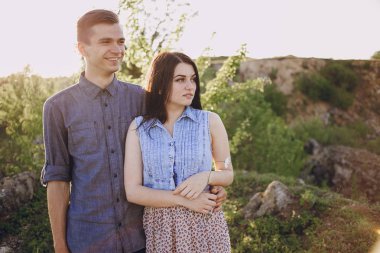 doğa üzerinde çift