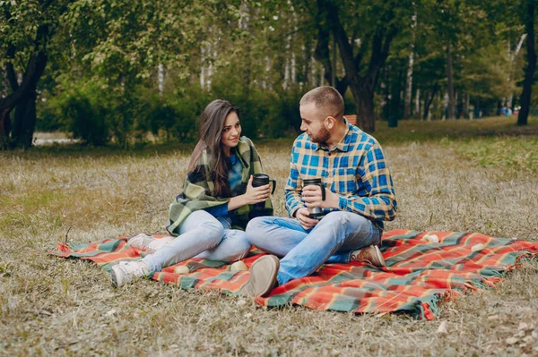 Love story outdoors — Stock Photo, Image