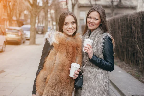 Model podzim v parku — Stock fotografie