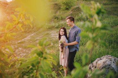 doğa üzerinde çift