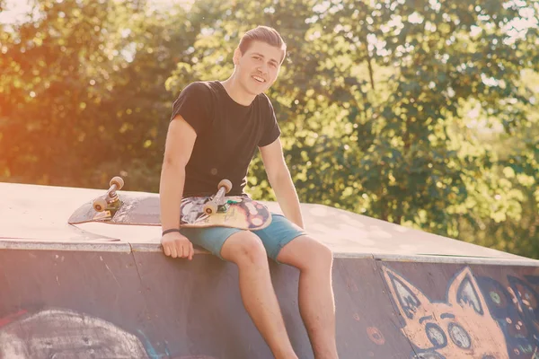 man on a skateboard