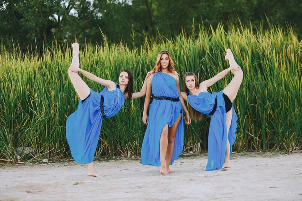 Girls in nature — Stock Photo, Image