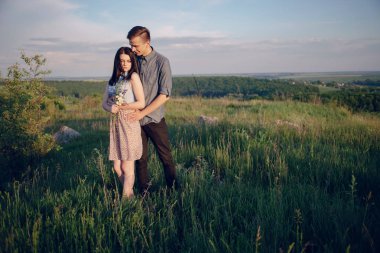 doğa üzerinde çift